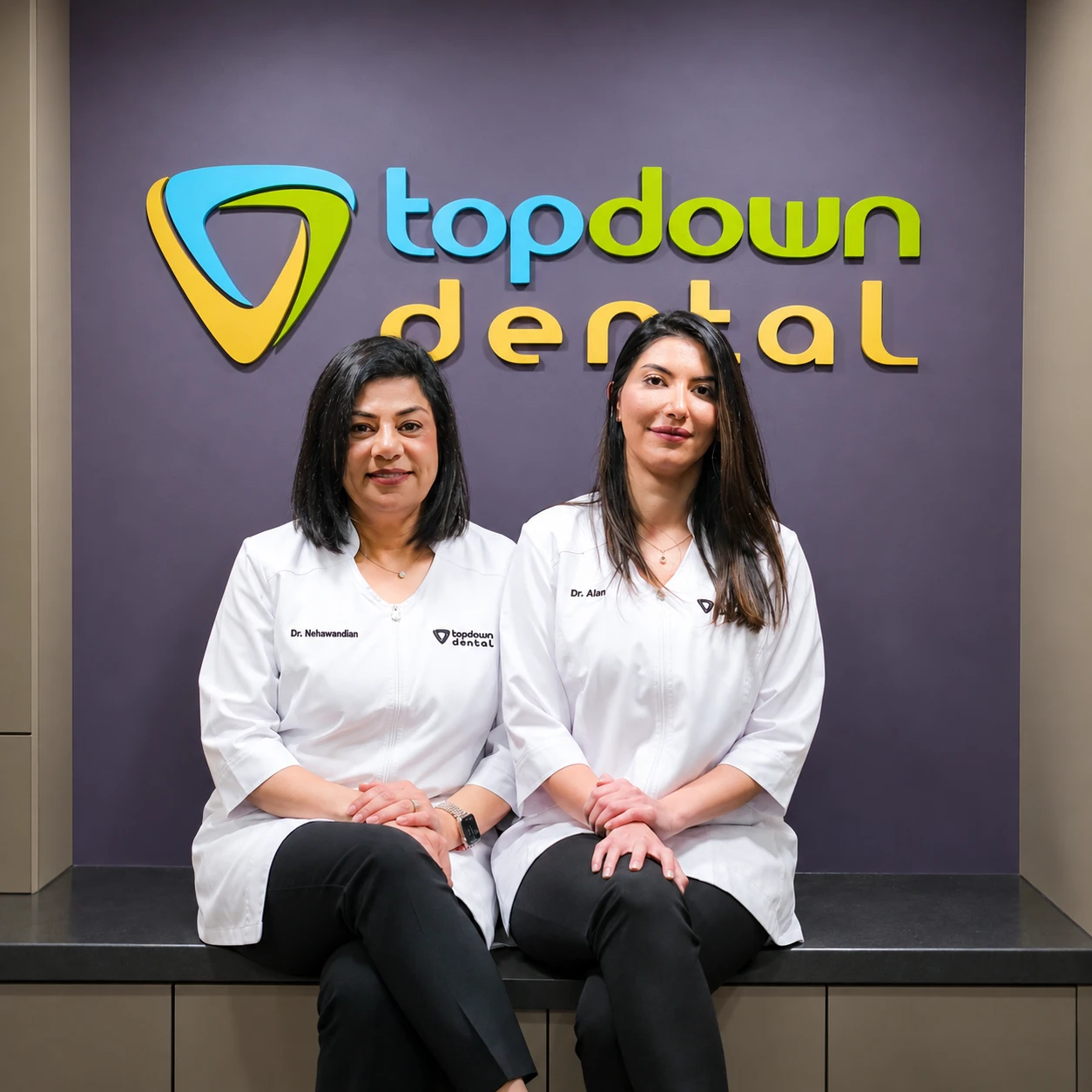 Dr. Nancy Nehawandian and Dr. Rana Alan at Top Down Dental