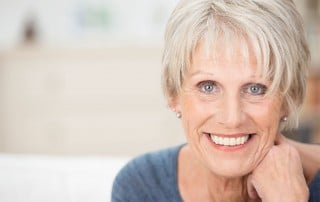 mature adult woman smiling